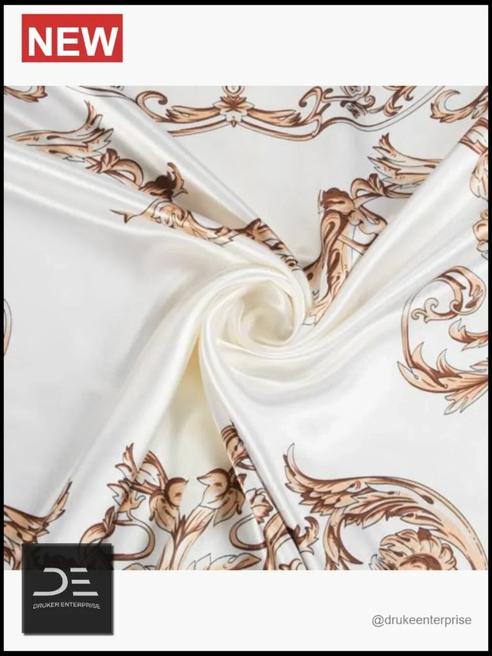 Silky Soft Printed Square Head Scarf 35 Inches
